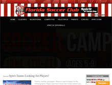 Tablet Screenshot of floridasoccerclub.org